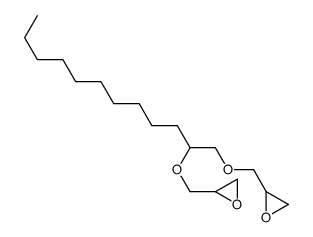 2-[1-(oxiran-2-ylmethoxy)dodecan-2-yloxymethyl]oxirane结构式