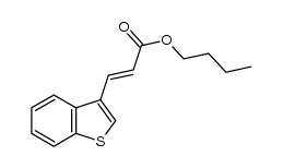 butyl (E)-3-(benzo[b]thien-3-yl)-2-propenoate结构式