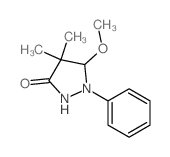 3-Pyrazolidinone,5-methoxy-4,4-dimethyl-1-phenyl-结构式