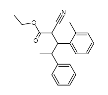 2-Cyano-4-phenyl-3-(2-tolyl)-valeriansaeureaethylester结构式