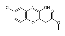 (6-氯-2H-1,4-苯并恶嗪-3(4H)-酮-2-基)乙酸甲酯结构式