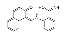 2-[(2-oxonaphthalen-1-ylidene)methylamino]benzamide结构式