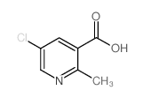 5-CHLORO-2-METHYL-3-PYRIDINECARBOXYLIC ACID Structure