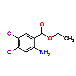 2-氨基-4,5-二氯苯甲酸乙酯结构式