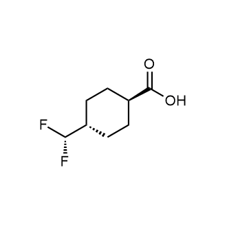 trans-4-(二氟甲基)环己烷羧酸结构式