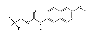 (S)-naproxen 2,2,2-trifluoroethyl ester结构式