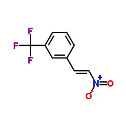 3-三氟甲基-Β-硝基苯乙烯结构式