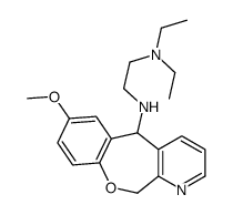 5-((2-(diethylamino)ethyl)amino)-7-methoxy-5,11-dihydro(1)benzoxepino(3,4-b)pyridine structure