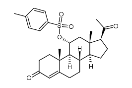 11α-hydroxyprogesterone toluene-p-sulphonate Structure
