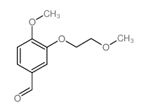 4-甲氧基-3-(2-甲氧基乙氧基)-苯甲醛结构式