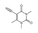 5-cyano-1,3,6-trimethyl-2,4(1H,3H)-pyrimidinedione结构式