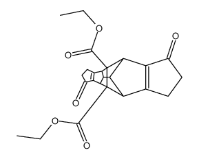 diethyl 1,2,3,3b,4a,5,6,7,8,8a,8b,9-dodecahydro-1,5-dioxo-4,8,9-metheno-4H-cyclopenta(1,2-a:4,3-a')dipentalene-4,10-dicarboxylate结构式