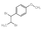Benzene,1-(1,2-dibromopropyl)-4-methoxy-结构式