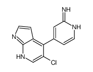4-(5-氯-1H-吡咯并[2,3-B]吡啶-4-基)-2-吡啶胺结构式