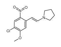 1-(4-chloro-5-methoxy-2-nitrostyryl)pyrrolidine结构式