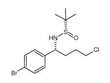 (S)-N-((R)-1-(4-bromophenyl)-4-chlorobutyl)-2-methylpropane-2-sulfinamide Structure