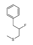 (2-fluoro-3-methylsulfanylpropyl)benzene结构式