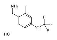 (2-Methyl-4-(trifluoromethoxy)phenyl)Methanamine hydrochloride Structure