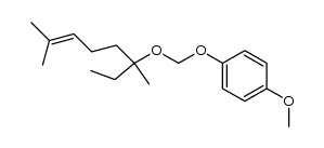 1-(((3,7-dimethyloct-6-en-3-yl)oxy)methoxy)-4-methoxybenzene Structure