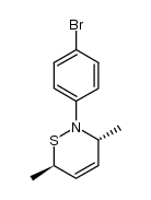 trans-(+/-)-2-(4-bromophenyl)-3,6-dimethyl-3,6-dihydro-2H-1,2-thiazine Structure