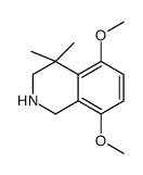 5,8-dimethoxy-4,4-dimethyl-1,2,3,4-tetrahydroisoquinoline结构式