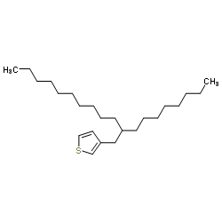 3-(2-辛基十二烷基)噻吩结构式
