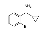 (2-BROMOPHENYL)(CYCLOPROPYL)METHANAMINE Structure