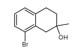 8-bromo-2-hydroxy-2-methyl-1,2,3,4-tetrahydronaphthalene Structure