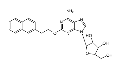 2-[2-(2-Naphthalenyl)ethoxy]adenosine Structure