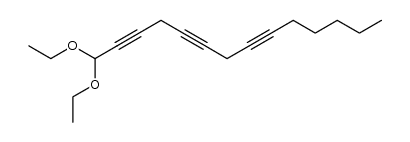 1,1-diethoxy-tetradeca-2,5,8-triyne结构式