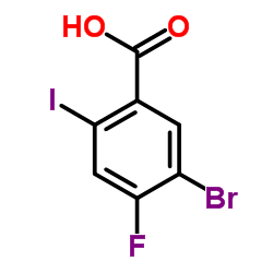 5-Bromo-4-fluoro-2-iodobenzoic acid Structure