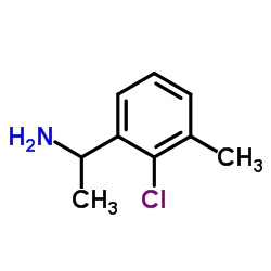 1-(2-Chloro-3-methylphenyl)ethanamine结构式