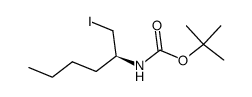 tert-butyl (S)-(1-iodohexan-2-yl)carbamate Structure