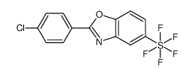 2-(4-Chlorophenyl)-5-(pentafluoro-λ6-sulfanyl)-1,3-benzoxazole Structure