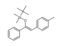 (Z)-1-t-butyldimethylsilyloxy-2-(4-methylphenyl)-1-phenylethene结构式
