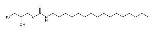 2,3-dihydroxypropyl hexadecylcarbamate Structure