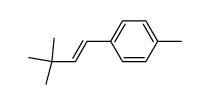 (E)-1-(3,3-dimethylbut-1-enyl)-4-methylbenzene结构式