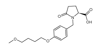 1-[4-(4-methoxybutoxy)benzyl]-5-oxo-L-proline Structure