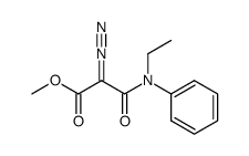 methyl 2-diazo-3-(ethyl(phenyl)amino)-3-oxopropanoate Structure
