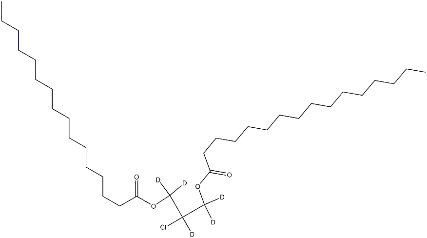 [2H5]-1,3-二棕榈酰基-2-氯丙二醇结构式