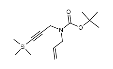tert-butyl allyl(3-(trimethylsilyl)prop-2-yn-1-yl)carbamate结构式