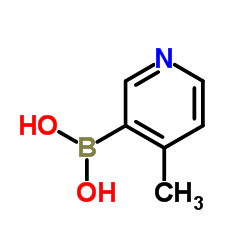 (4-Methyl-3-pyridinyl)boronic acid structure