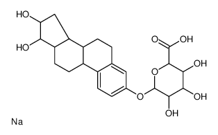 雌三醇3-(β-D-葡萄糖醛酸)钠盐结构式