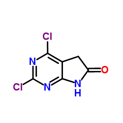 2,4-二氯-5H-吡咯并[2,3-d]嘧啶-6(7H)-酮结构式