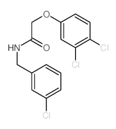 Acetamide,N-[(3-chlorophenyl)methyl]-2-(3,4-dichlorophenoxy)-结构式