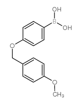 4-(4'-甲氧基苄氧基)苯基硼酸结构式