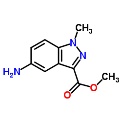 Methyl 5amino1Methyl1Hindazole3carboxylate Structure