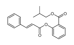 2-methylpropyl 2-[(E)-3-phenylprop-2-enoyl]oxybenzoate Structure