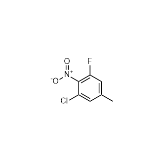 1-氯-3-氟-5-甲基-2-硝基苯结构式