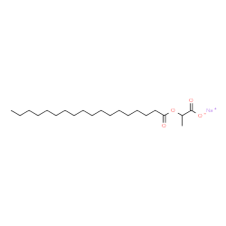 sodium 2-octadecanoyloxypropanoate Structure